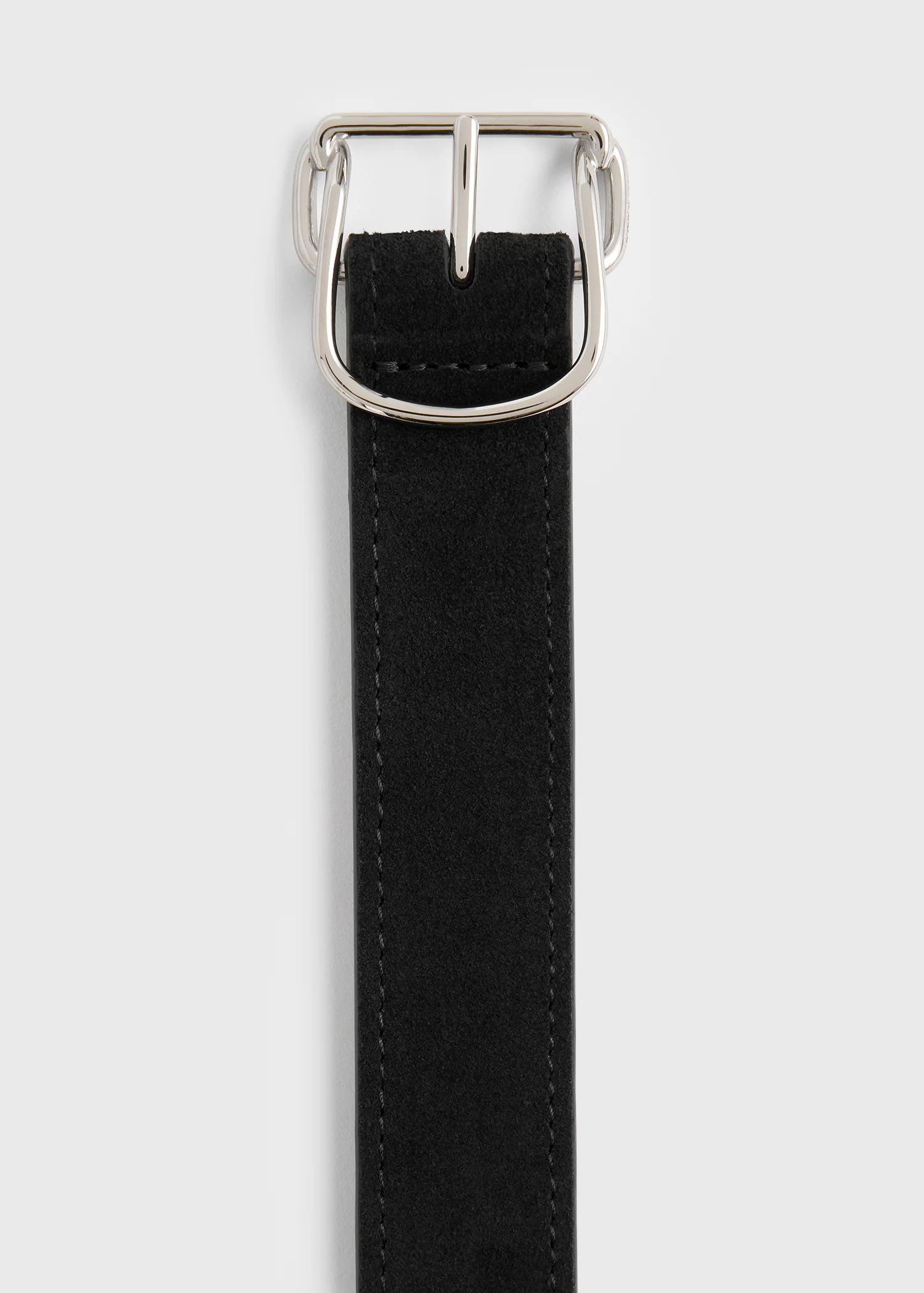 Swirl suede belt black - Image 6