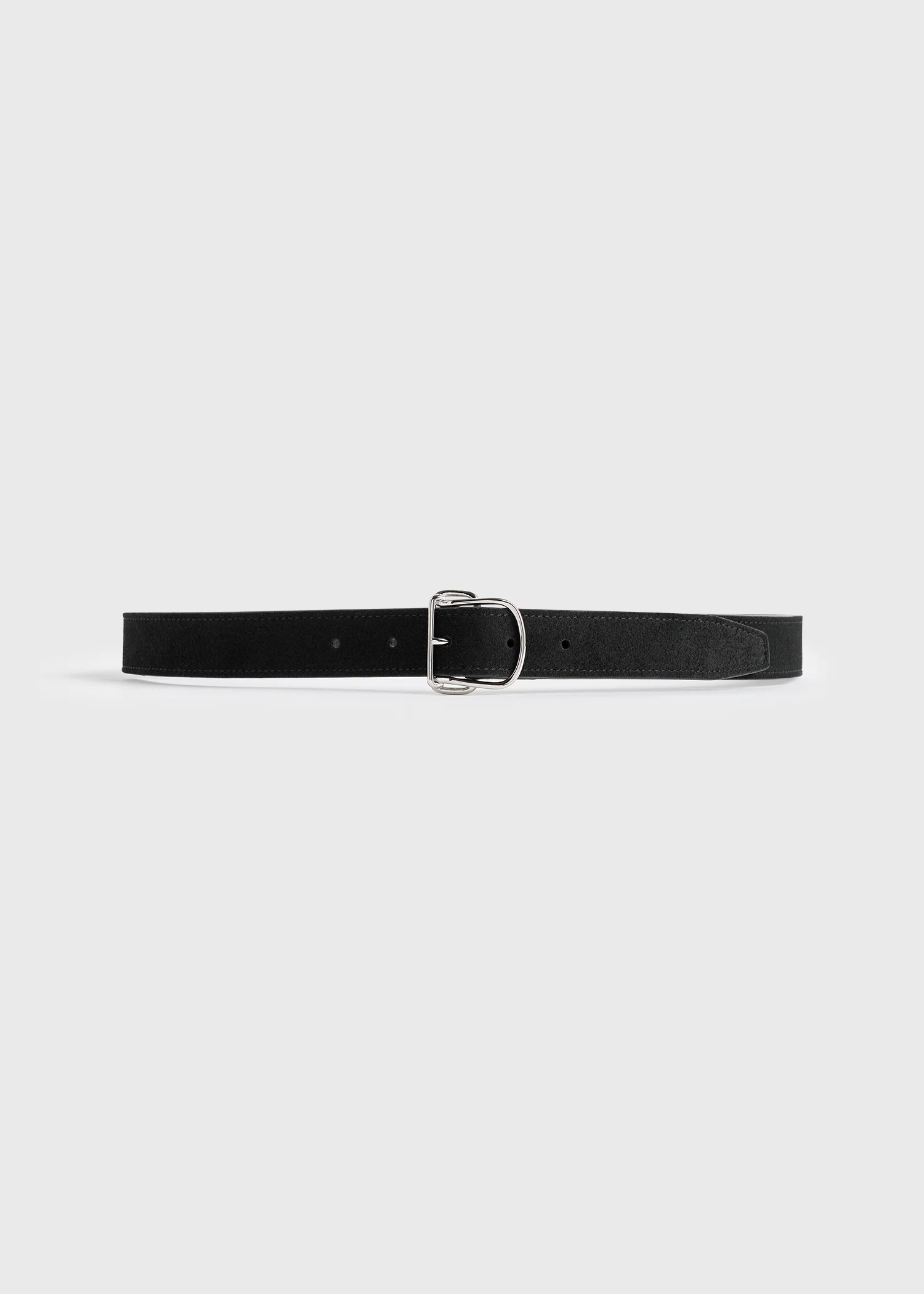 Swirl suede belt black - Image 7