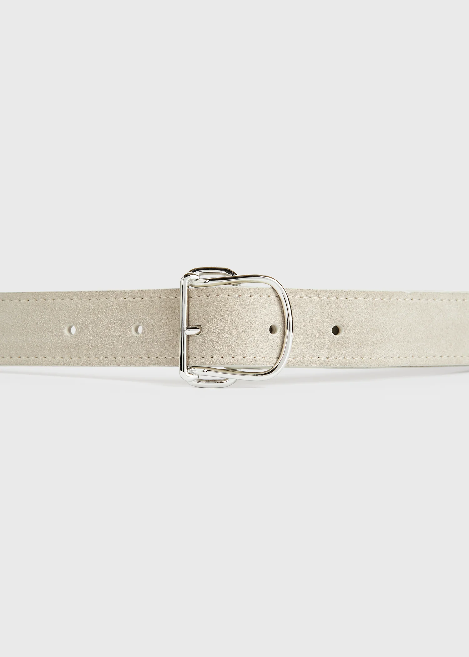 Swirl suede belt pearl - Image 5