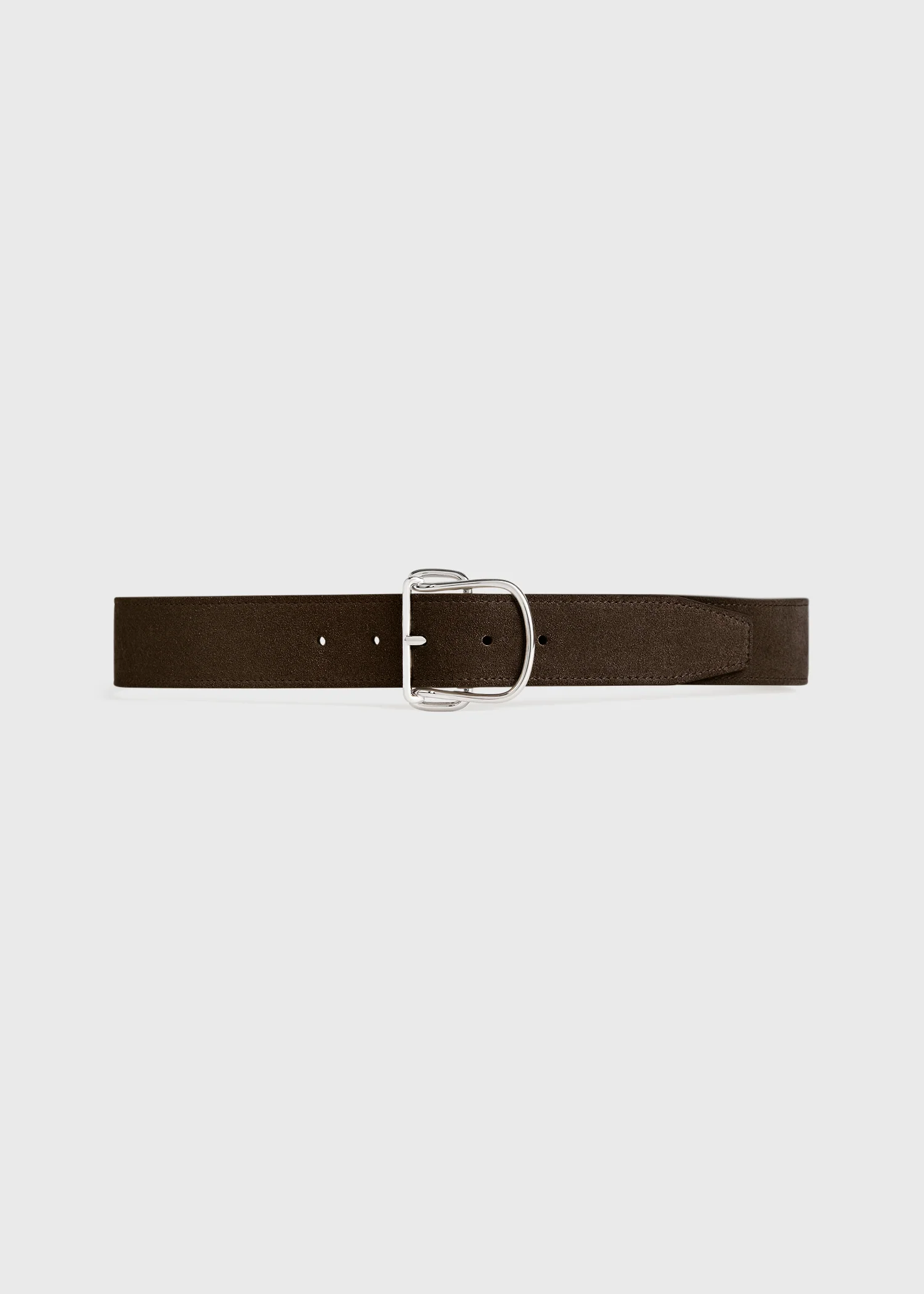 Swirl suede belt pepper
