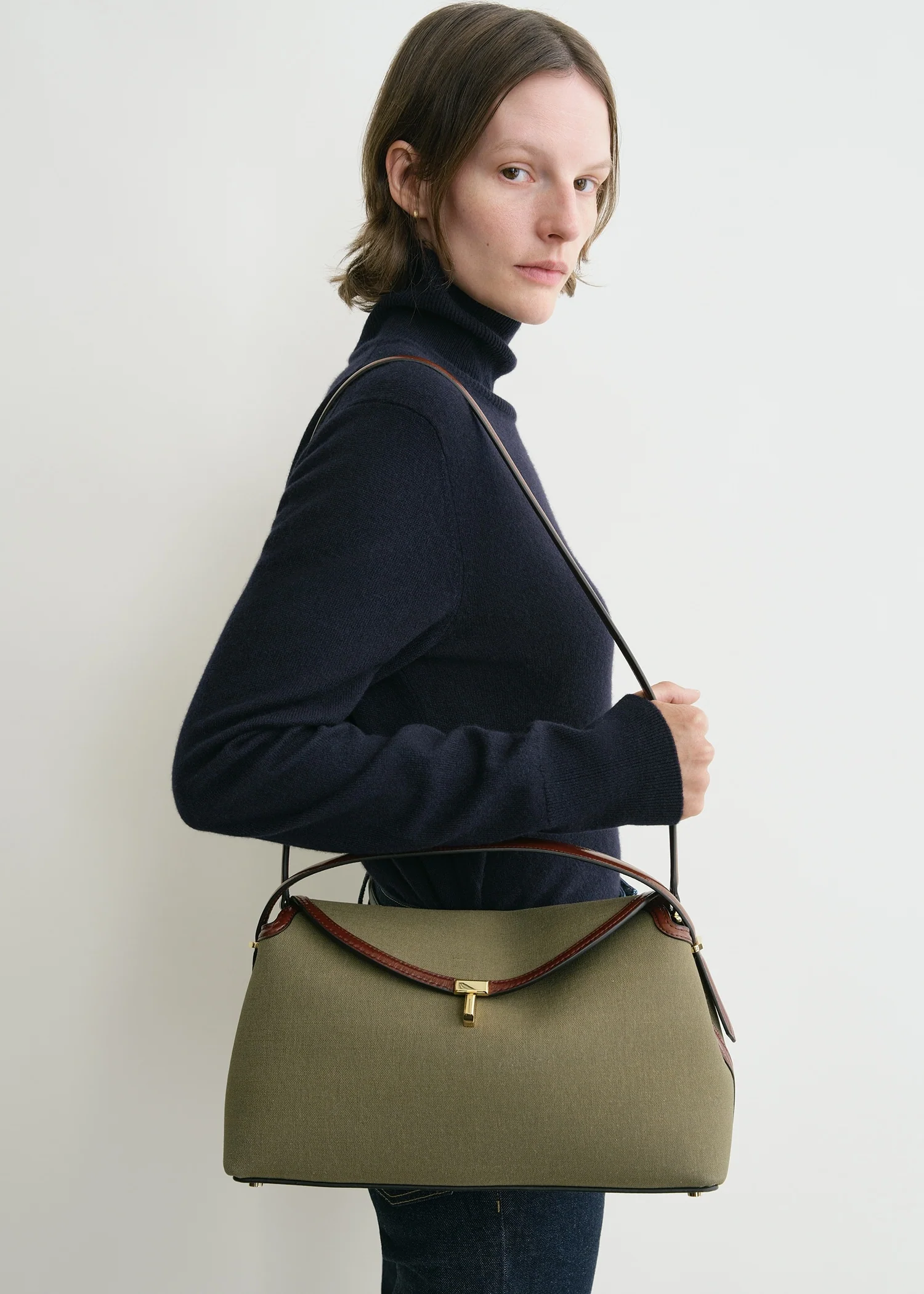 T-lock canvas top handle khaki green - Image 2