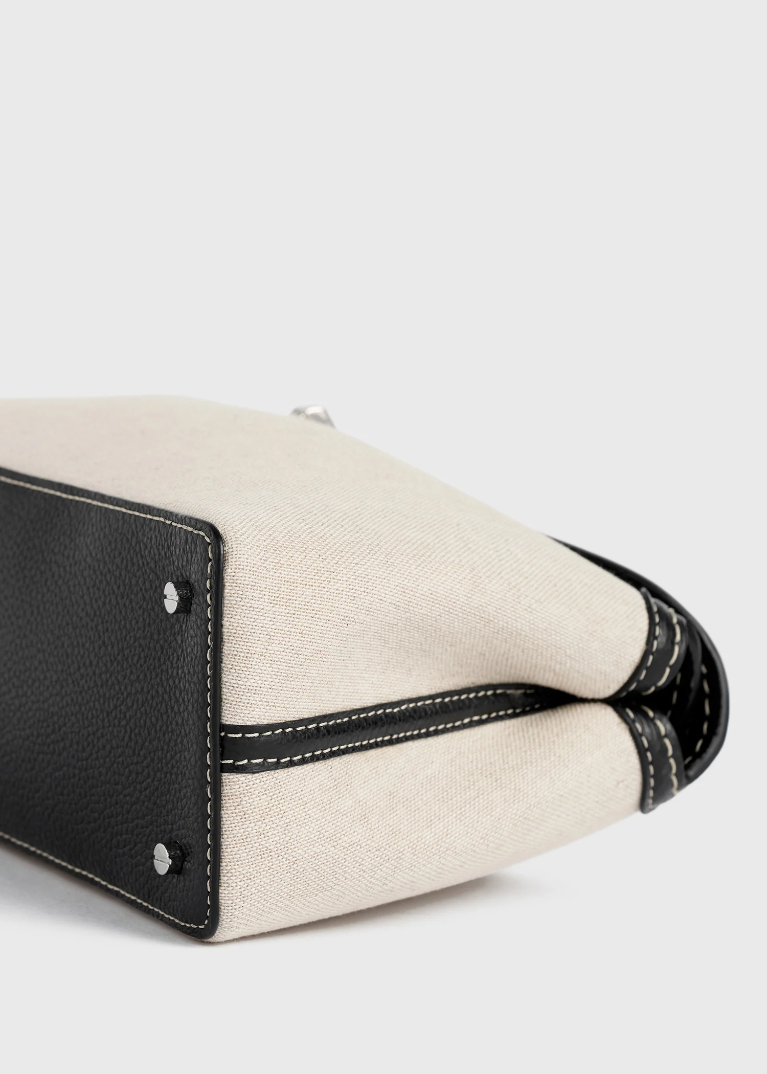 T-lock canvas clutch ecru/black - Image 7