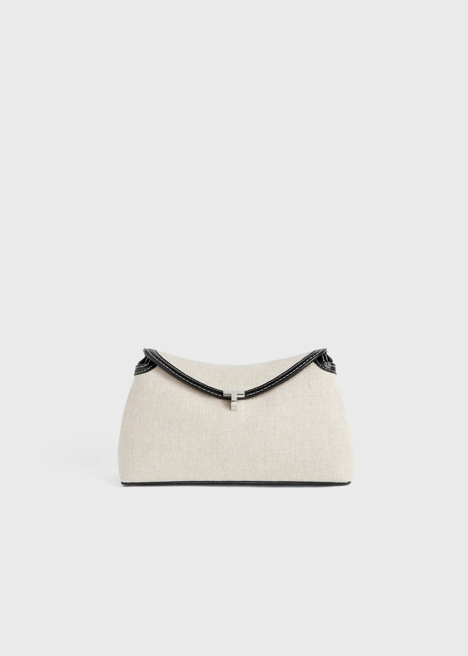 T-lock canvas clutch ecru/black - Image 8