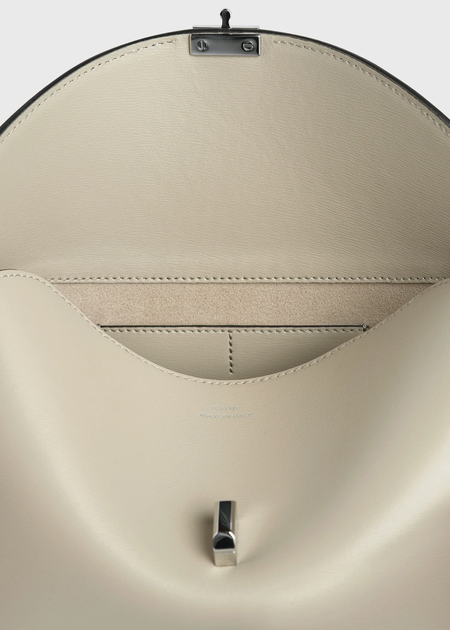 T-lock leather clutch fawn - Image 9