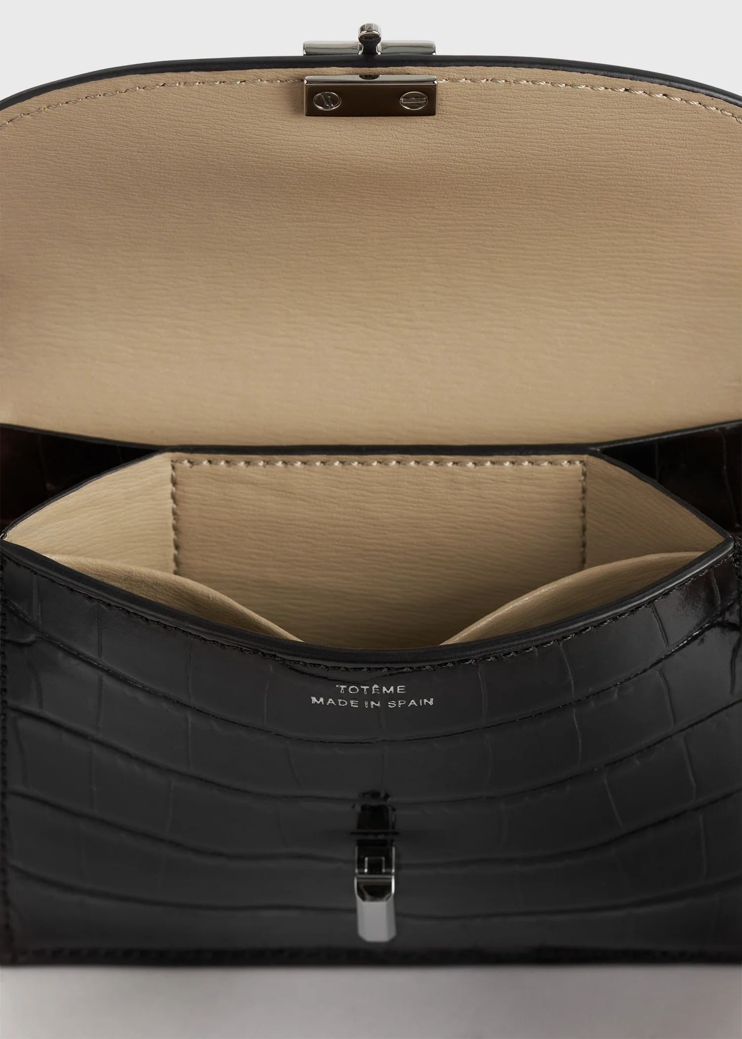 T-lock croco-embossed cardholder black - Image 5