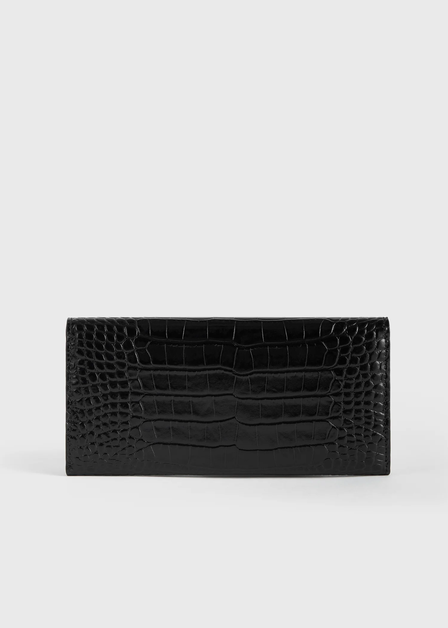 T-lock croco-embossed wallet black - Image 3