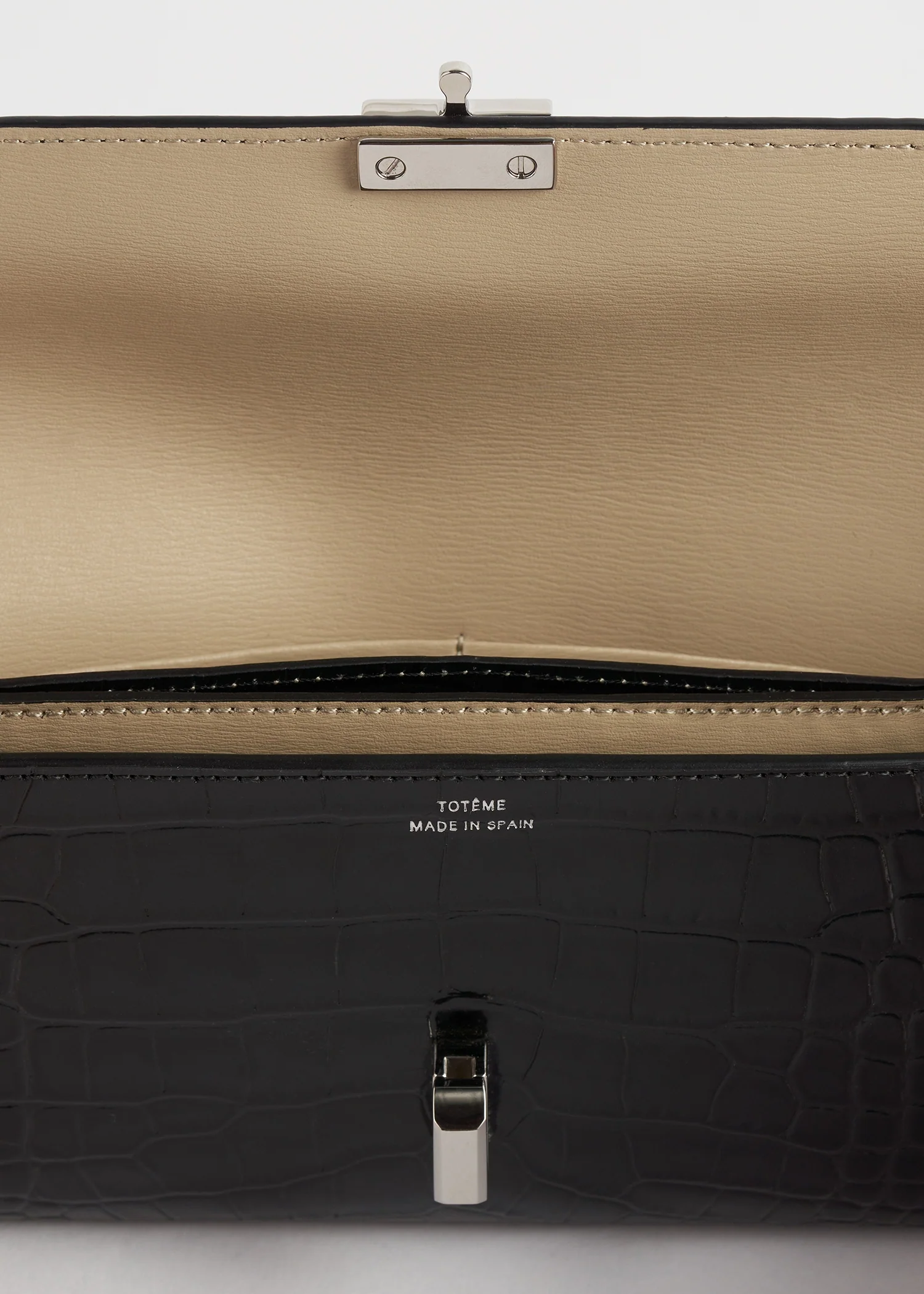 T-lock croco-embossed wallet black - Image 5