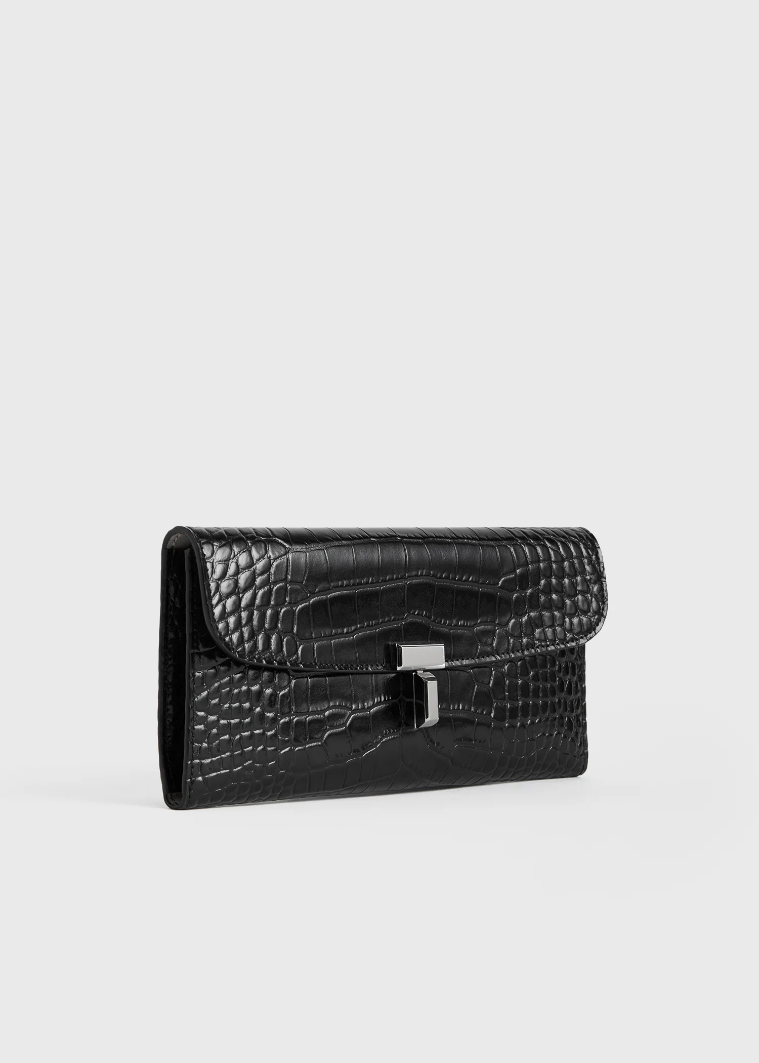 T-lock croco-embossed wallet black - Image 6