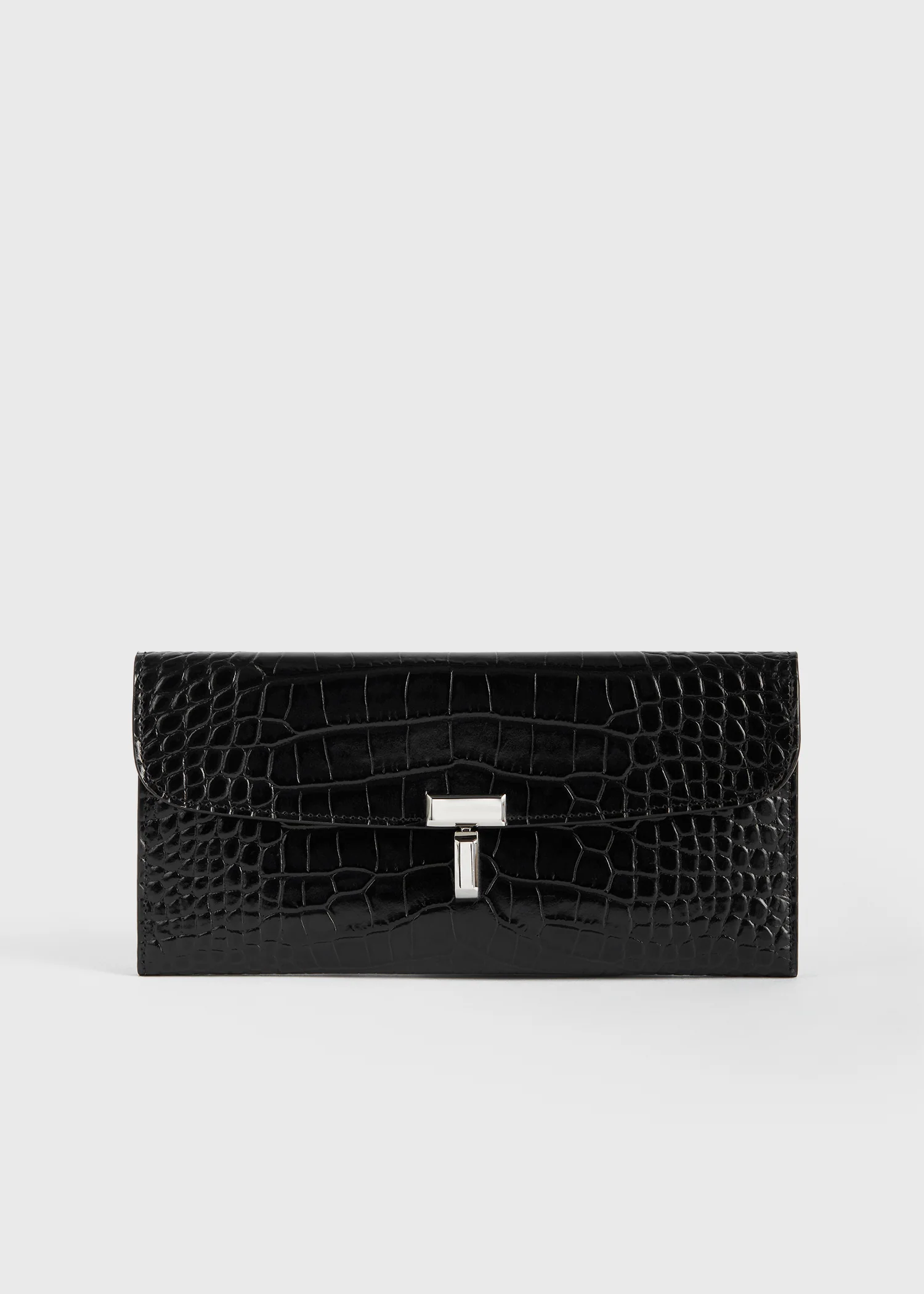 T-lock croco-embossed wallet black - Image 7