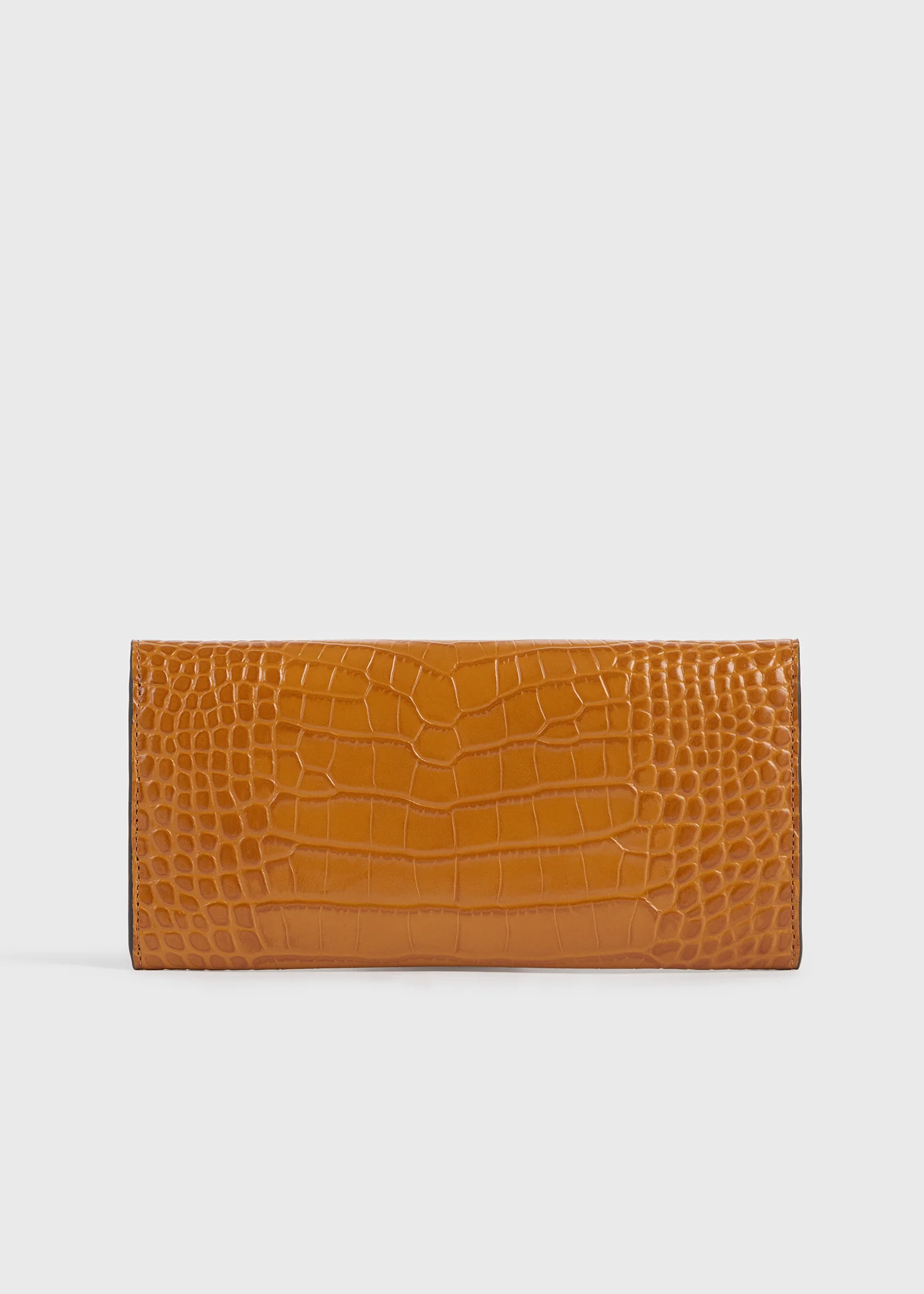 T-lock croco-embossed wallet tangerine - Image 6