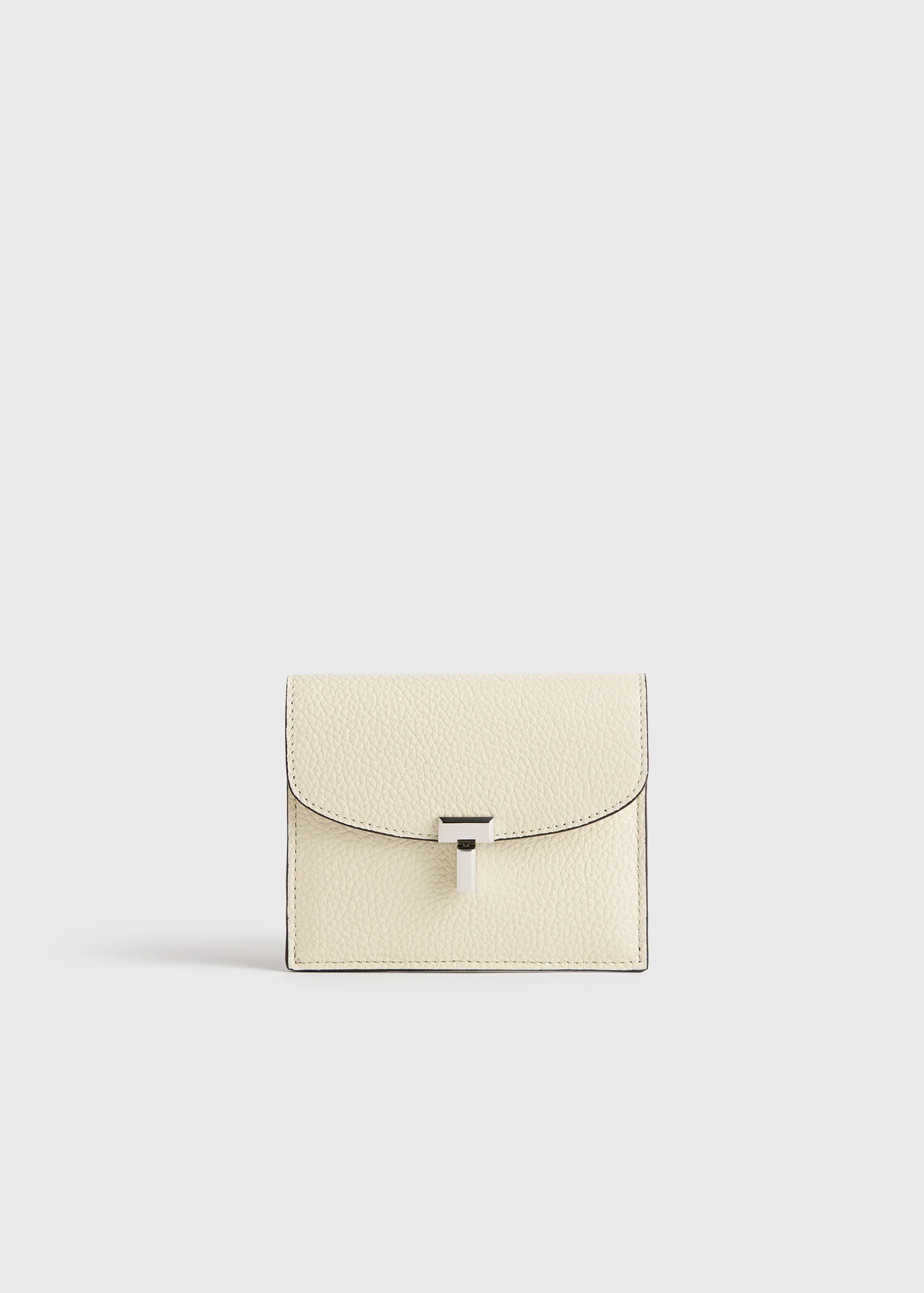 T-lock grained-leather cardholder milk - Image 7