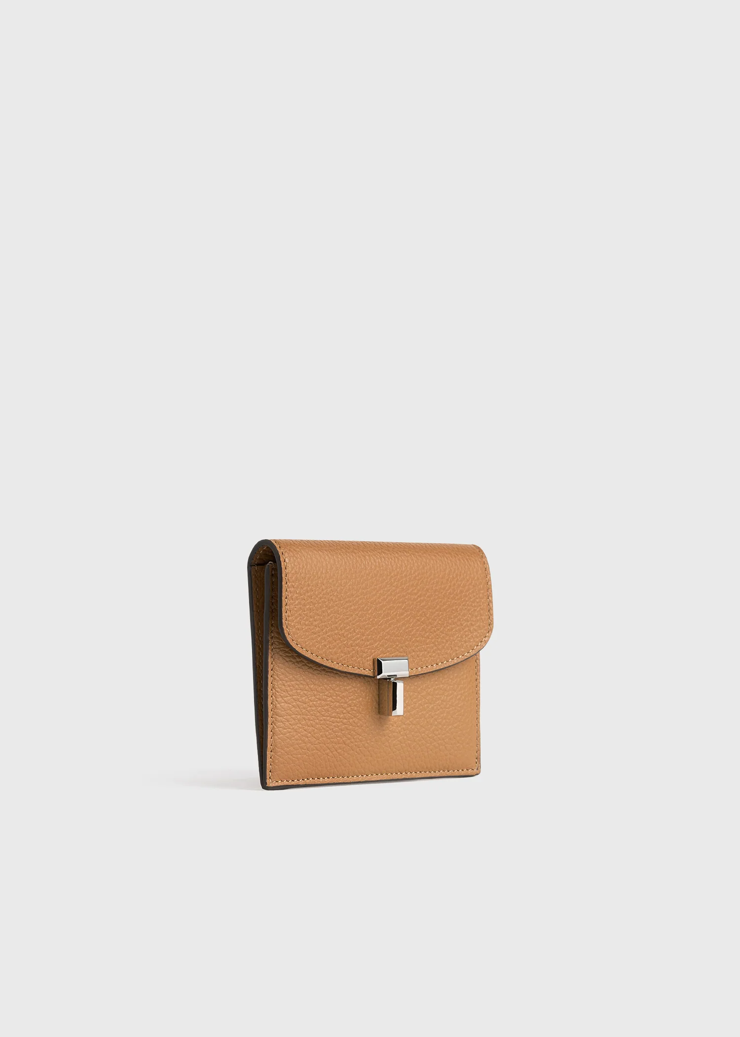 T-lock grained-leather cardholder tan - Image 6