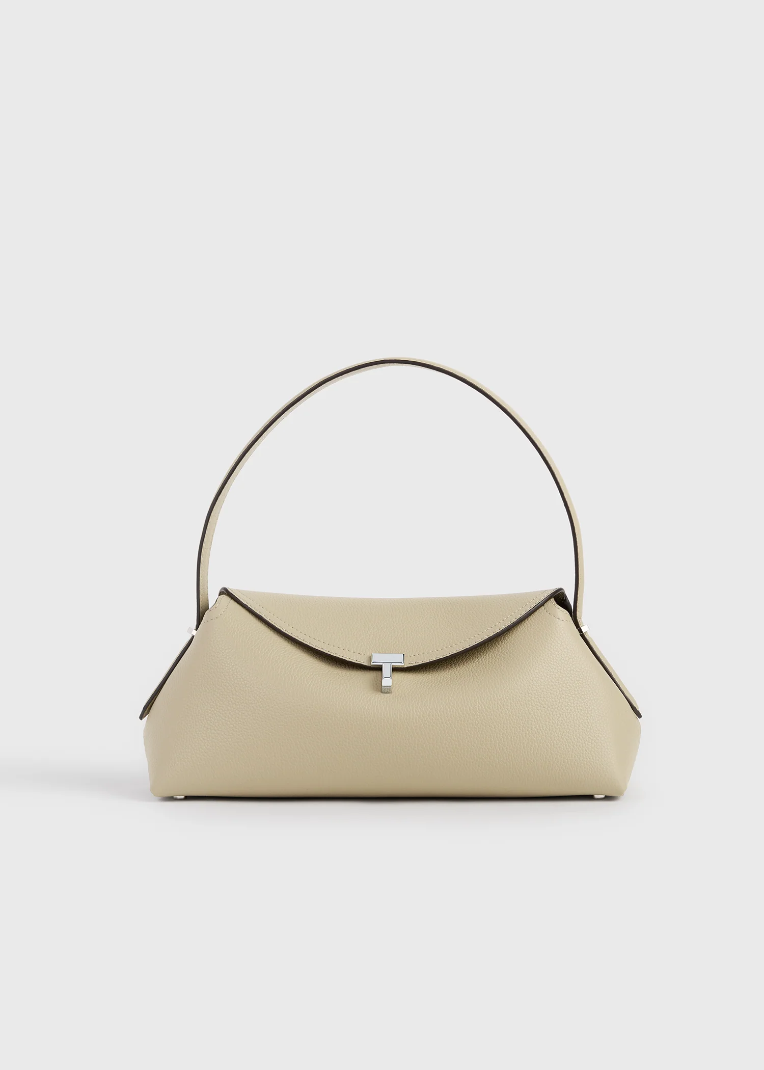 T-lock grained-leather shoulder cashew - Image 9