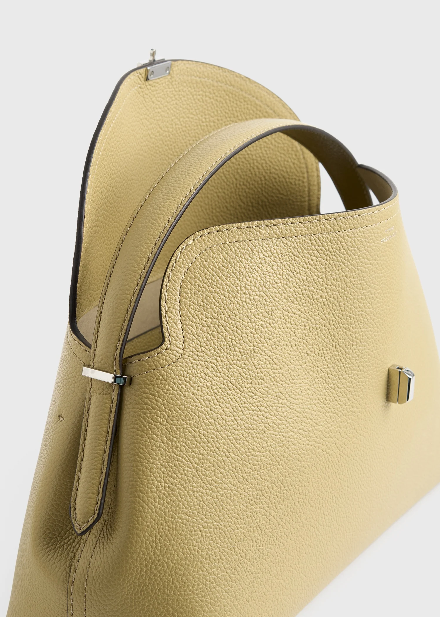 T-lock grained-leather top handle desert - Image 4