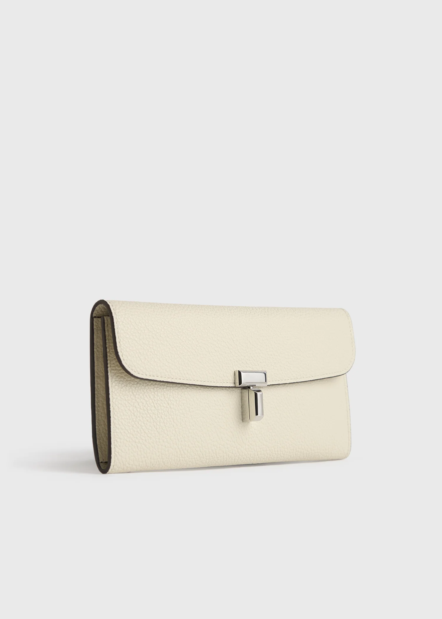 T-lock grained-leather wallet milk - Image 3