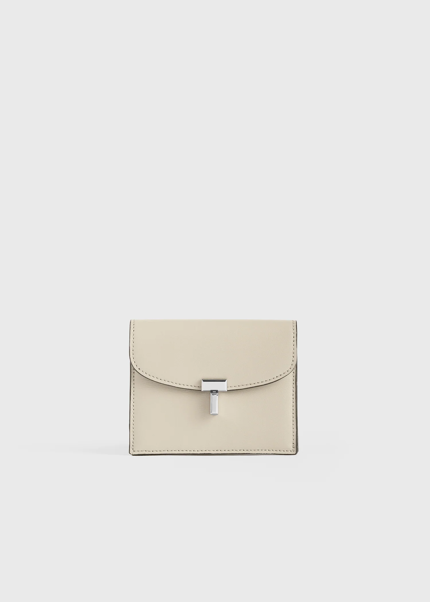 T-lock leather cardholder fawn - Image 7