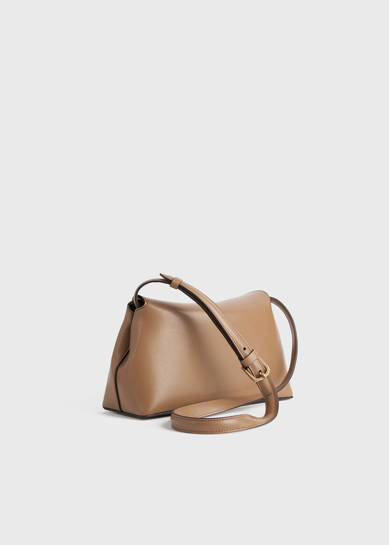 T-lock leather clutch camel - Image 4