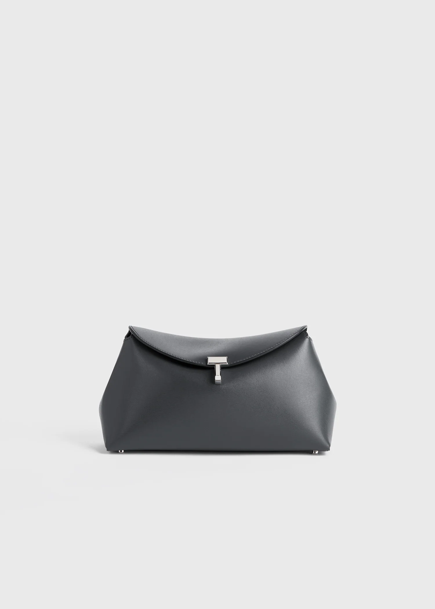 T-lock leather clutch shark