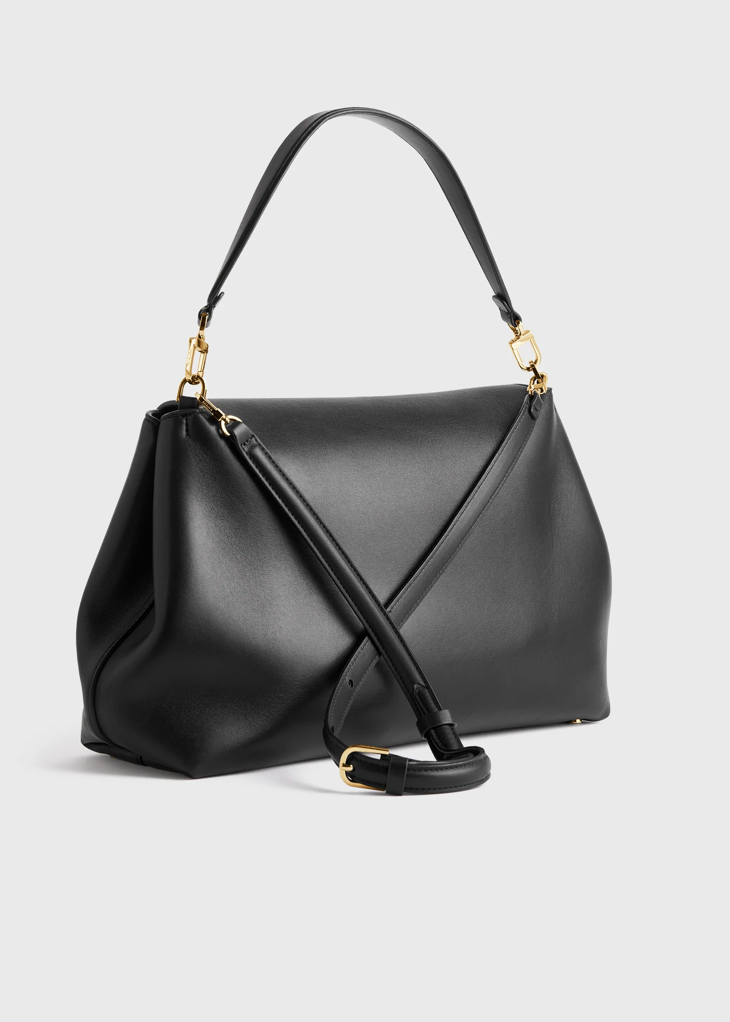 T-lock leather satchel black - Image 4