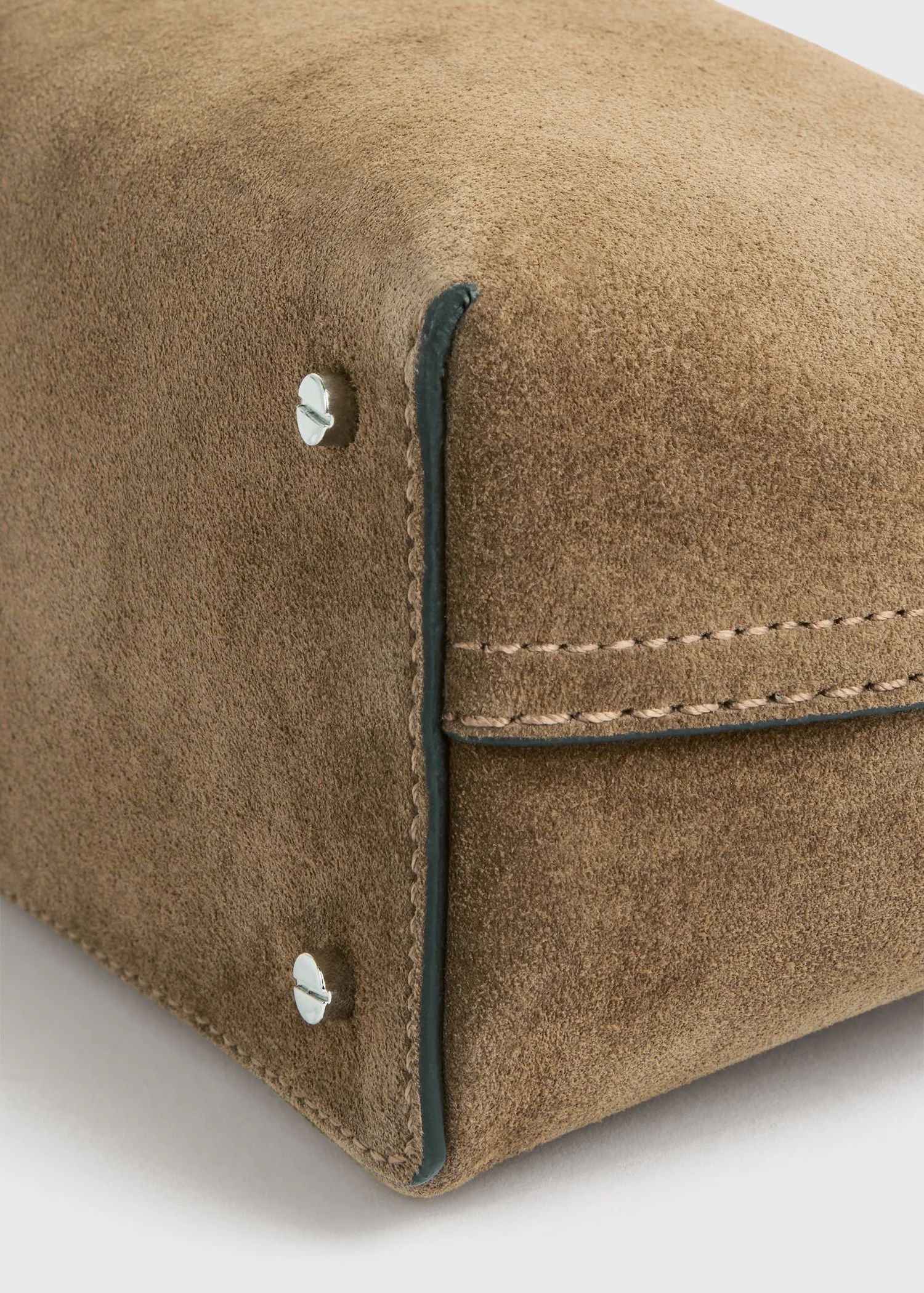 T-lock suede clutch tobacco - Image 7