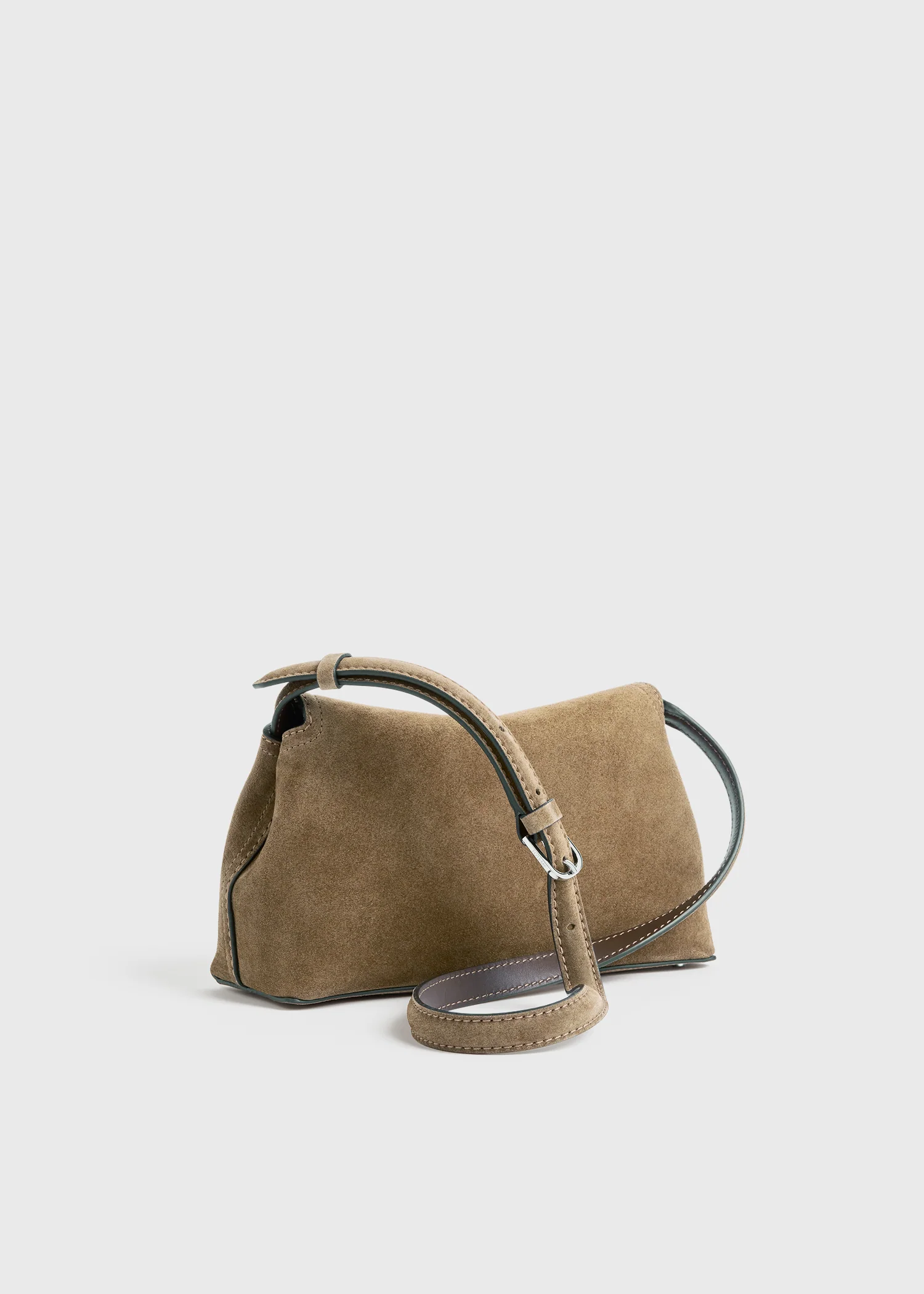 T-lock suede clutch tobacco - Image 9