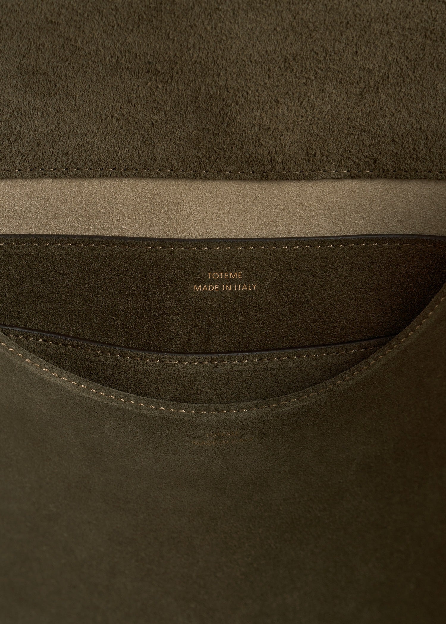 T-lock suede satchel dark taupe - Image 7