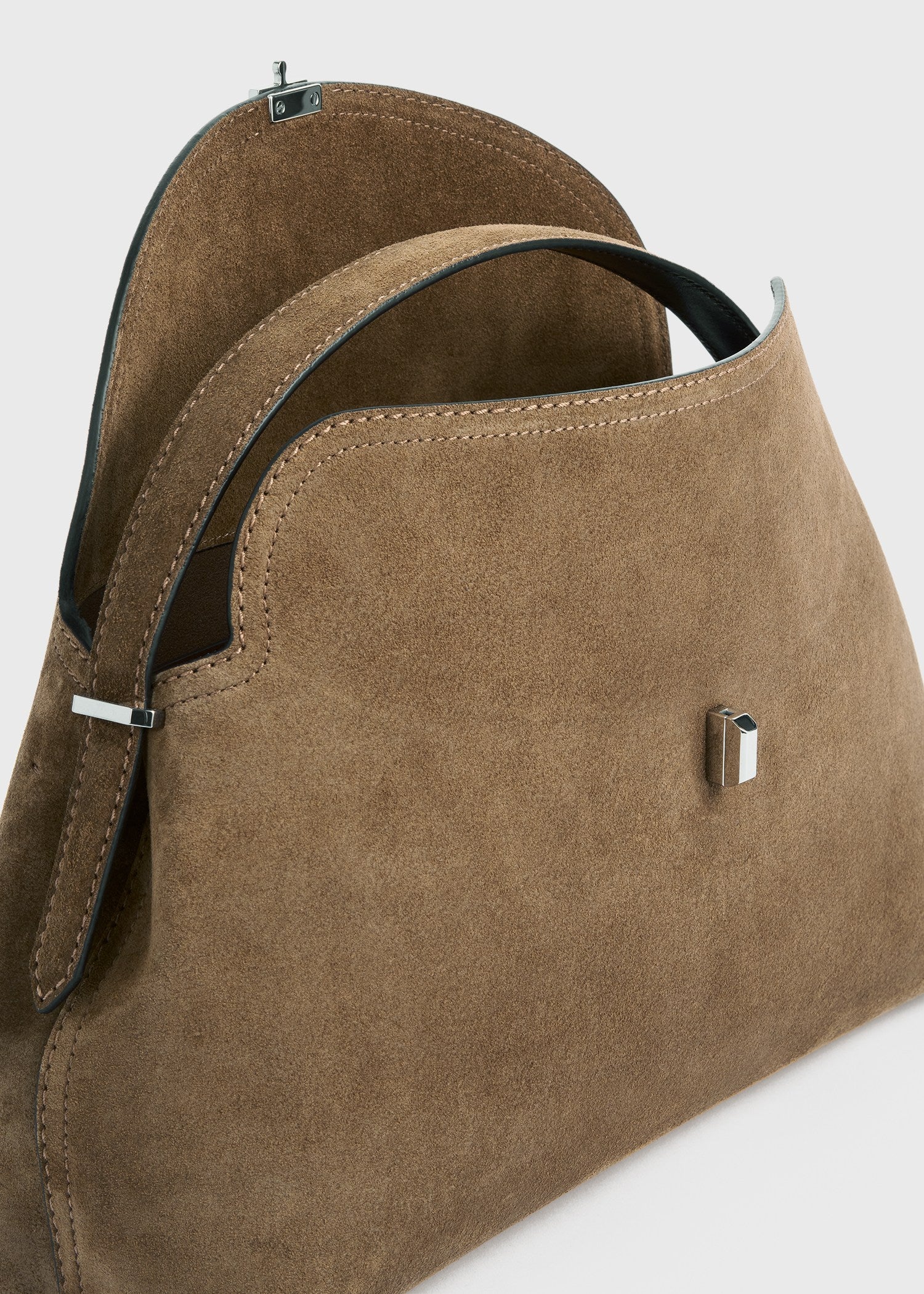 T-lock suede top handle tobacco - Image 4