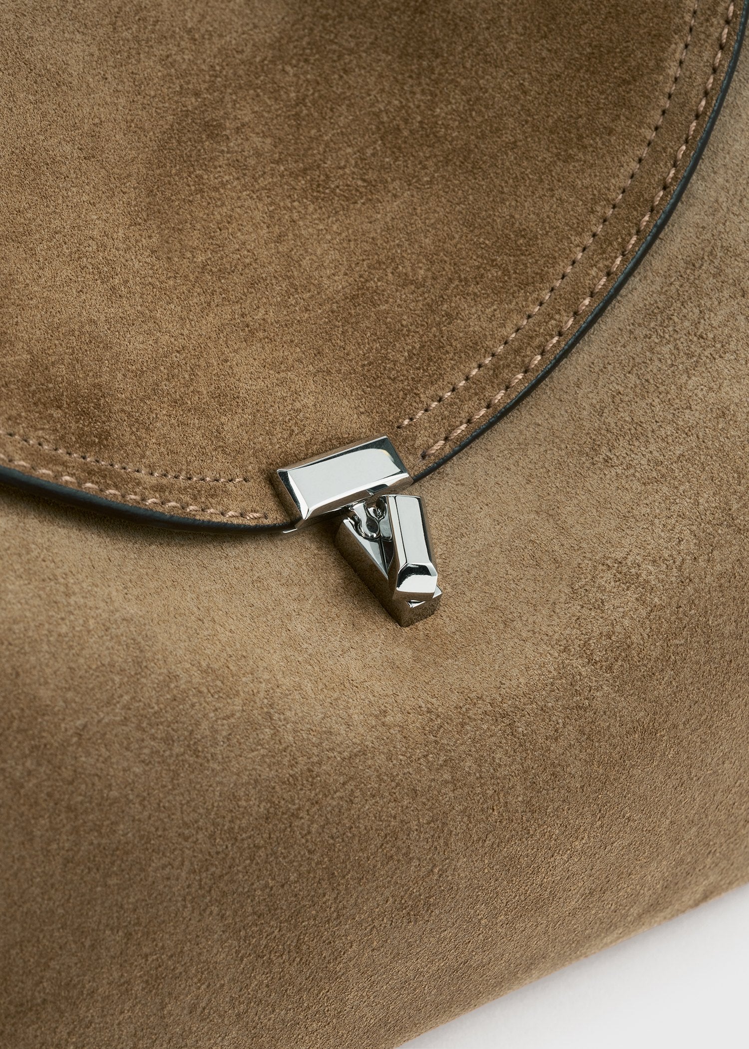 T-lock suede top handle tobacco - Image 6