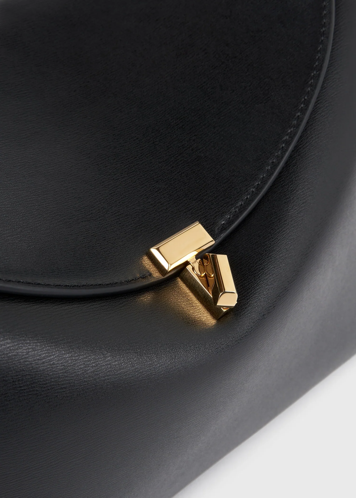 T-lock leather top handle black - Image 5