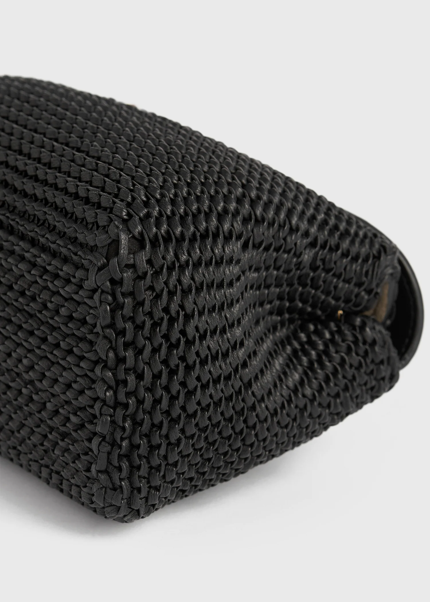 T-lock woven-leather clutch black - Image 8