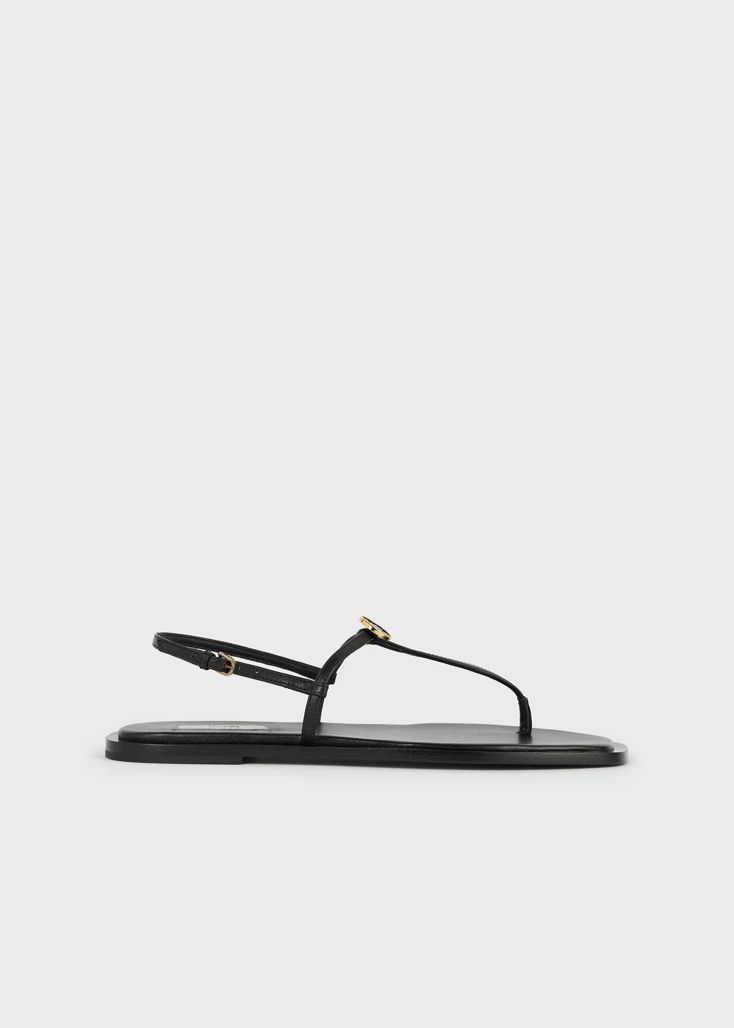 T-strap nappa sandals black - Image 8