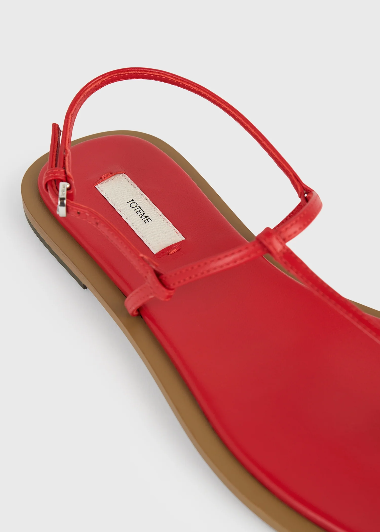 T-strap nappa sandals red/desert - Image 6