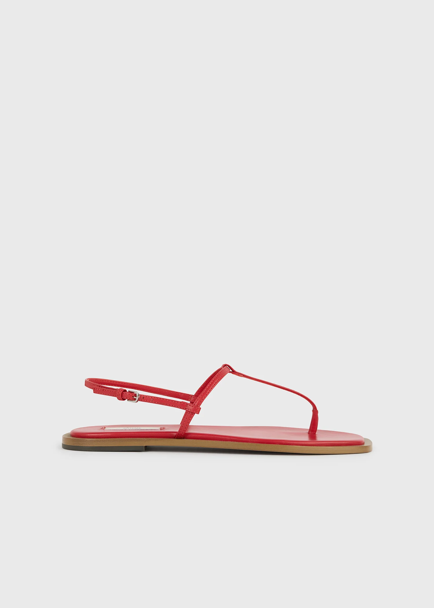 T-strap nappa sandals red/desert - Image 8