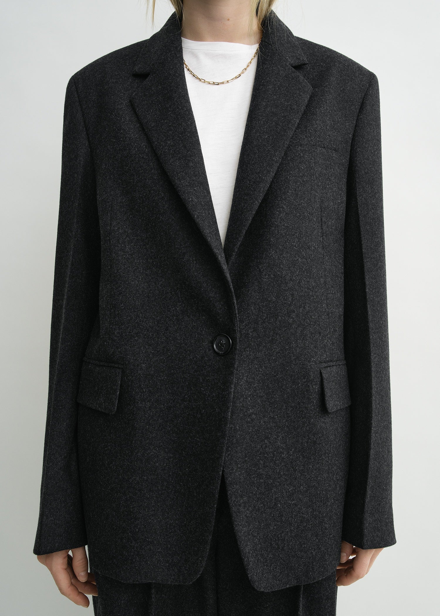 Tailored blazer charcoal petite - Image 5