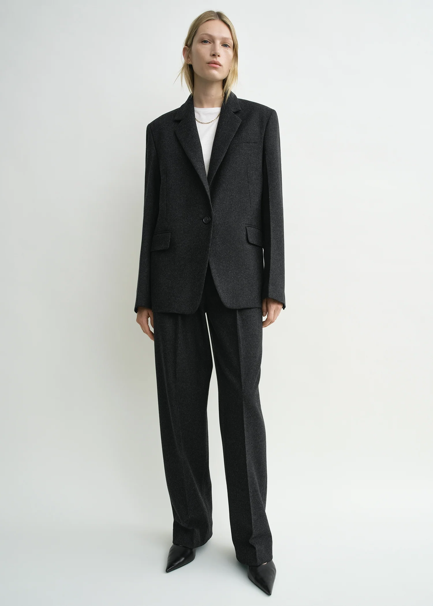 Tailored blazer charcoal - Image 4