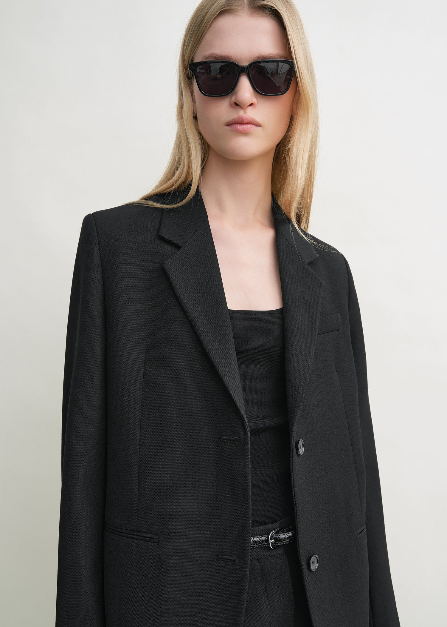 Tailored suit jacket black - Image 4