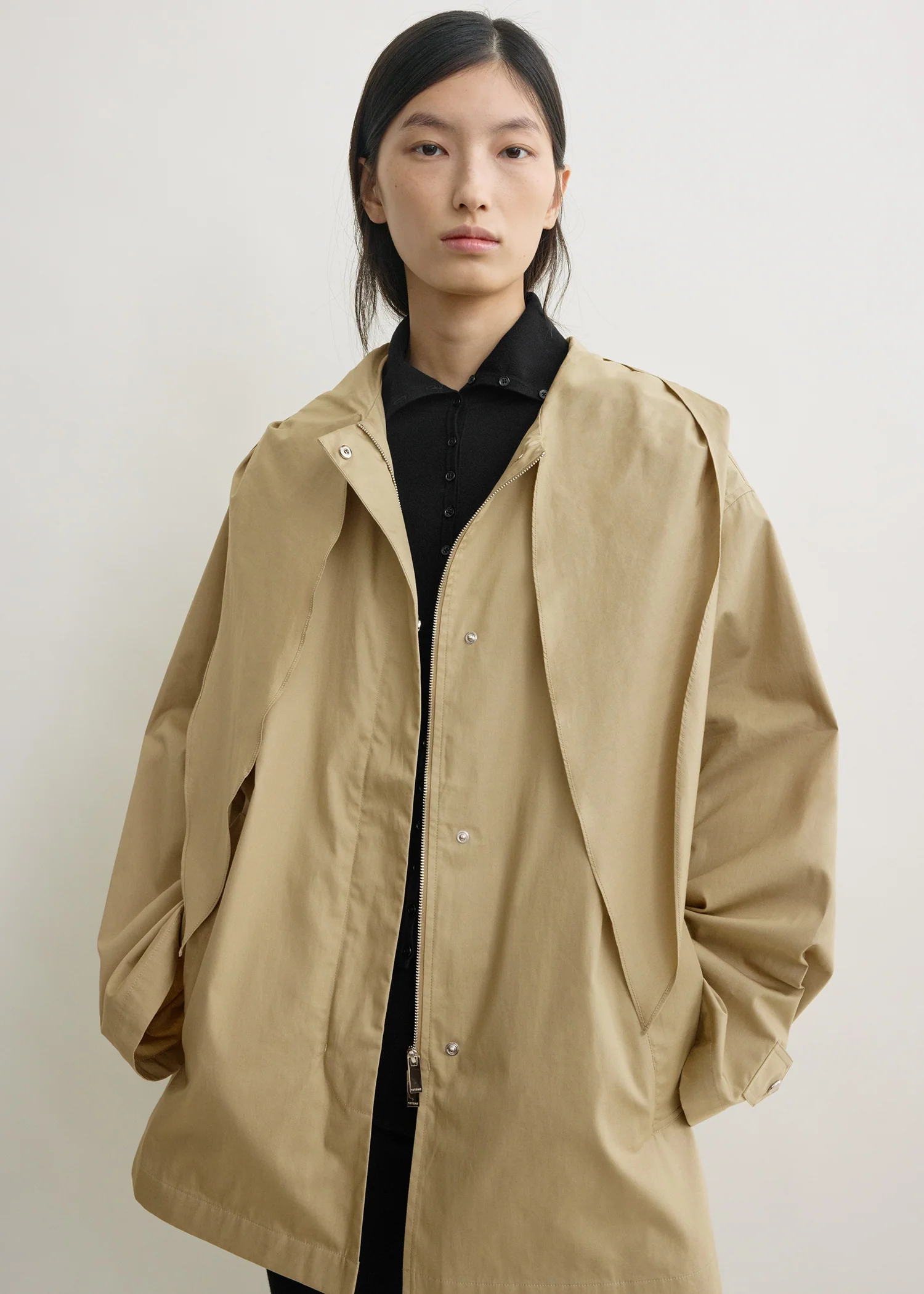 Technical scarf jacket cashew - Image 4