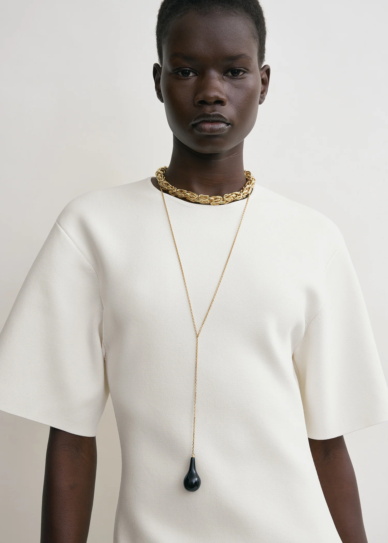 Tee knit dress white - Image 4