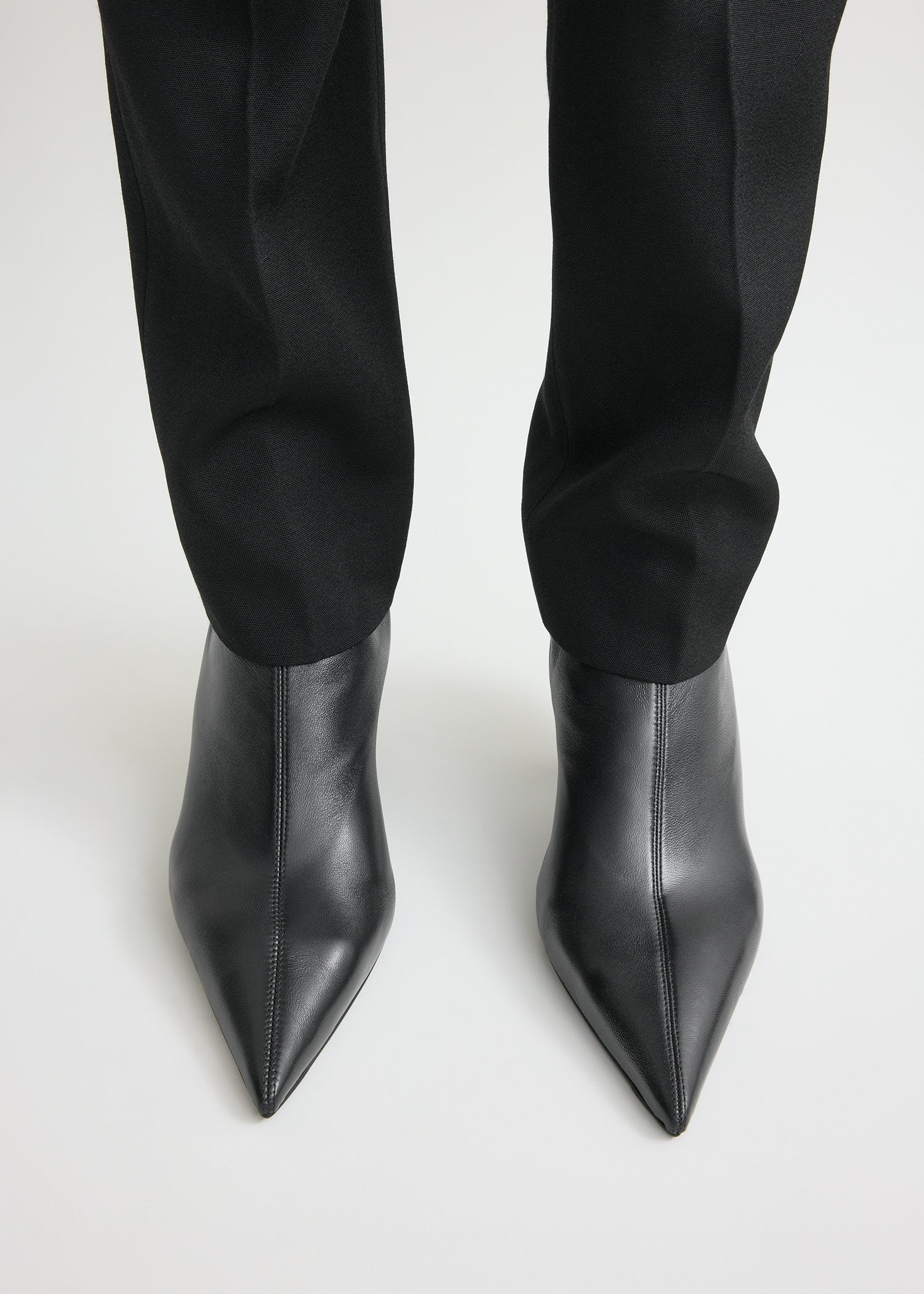 Nappa heeled sock boots black - Image 2