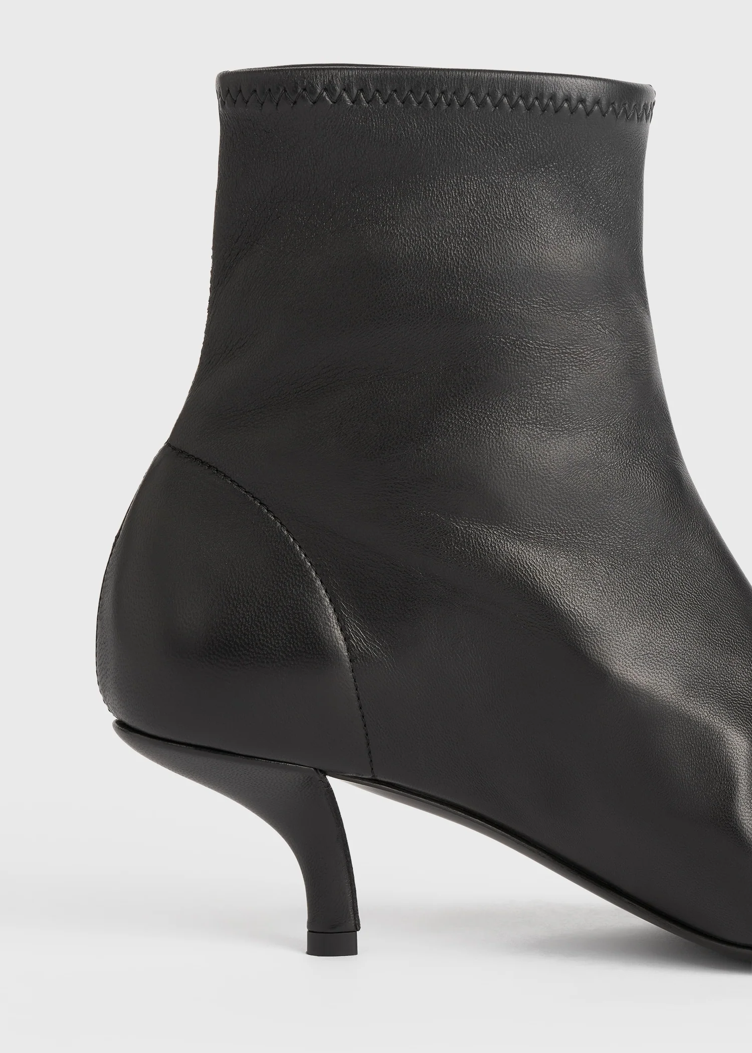 Nappa heeled sock boots black - Image 7