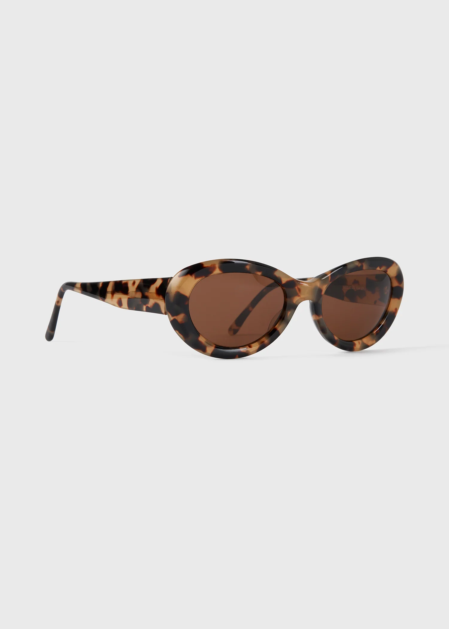 Oval sunglasses tortoise - Image 5