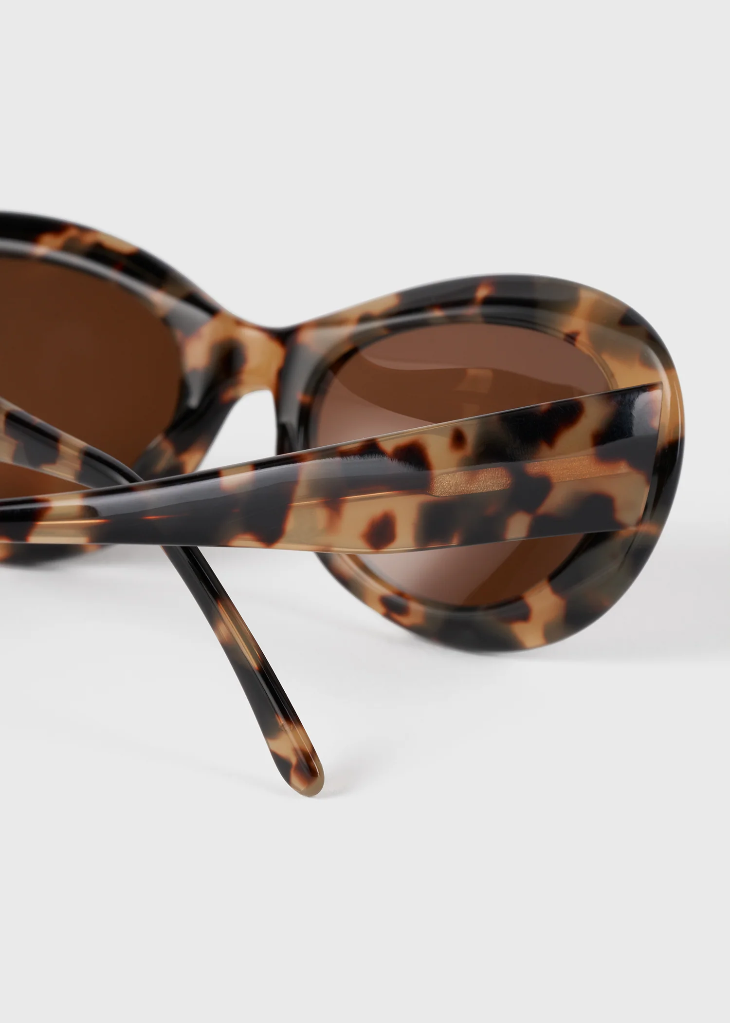 Oval sunglasses tortoise - Image 6