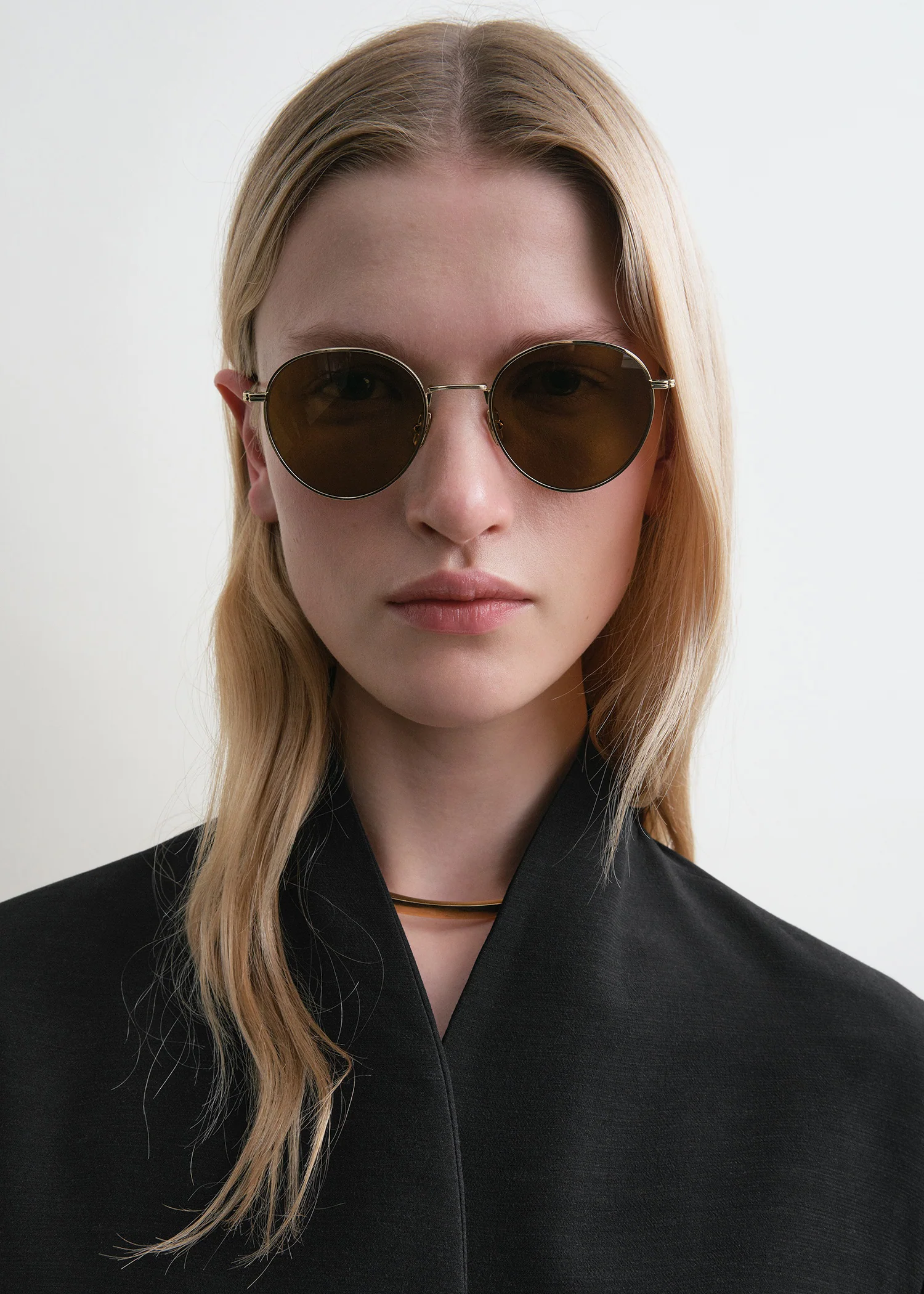 Round sunglasses gold - Image 2
