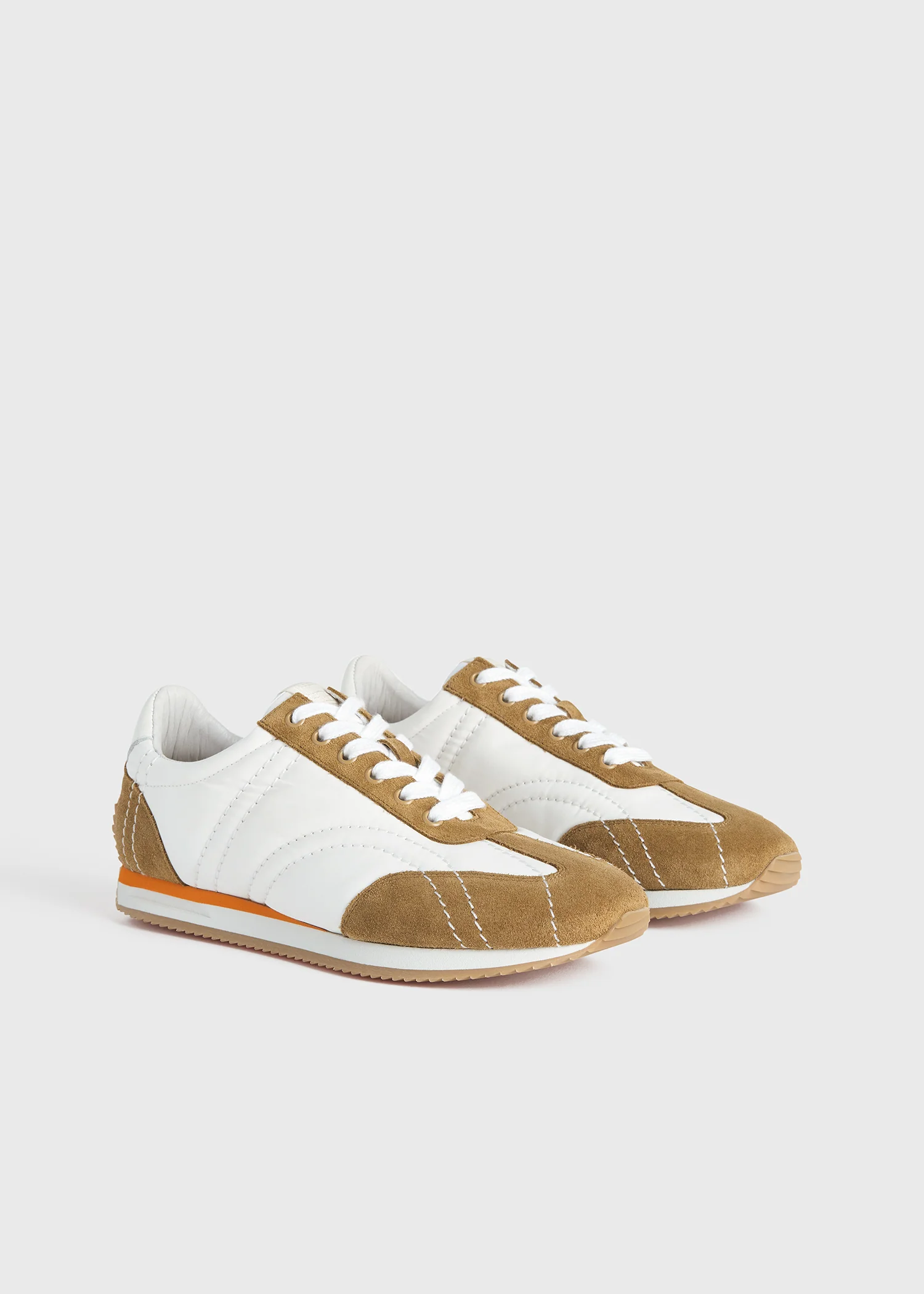 Sport sneakers white/tan - Image 7