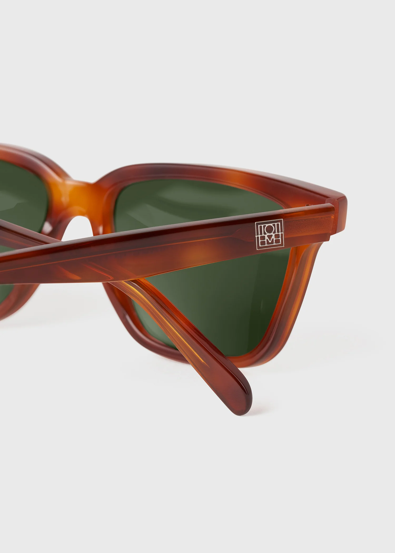 Square sunglasses light Havana - Image 6