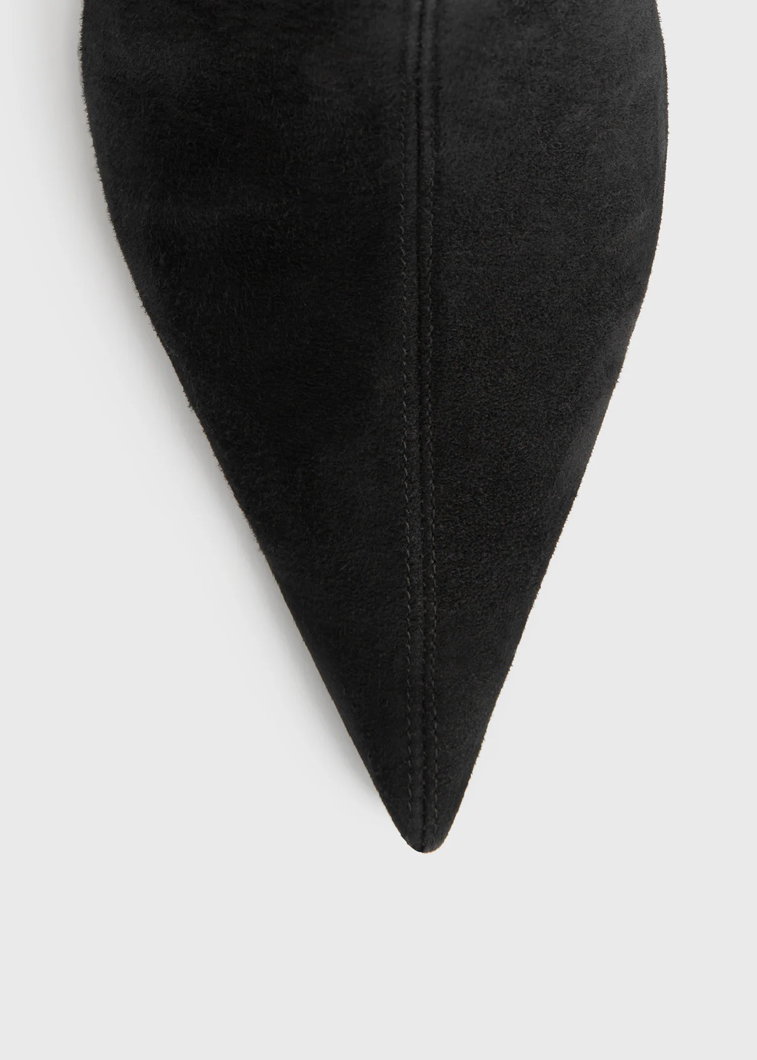 Suede heeled sock boots black - Image 7