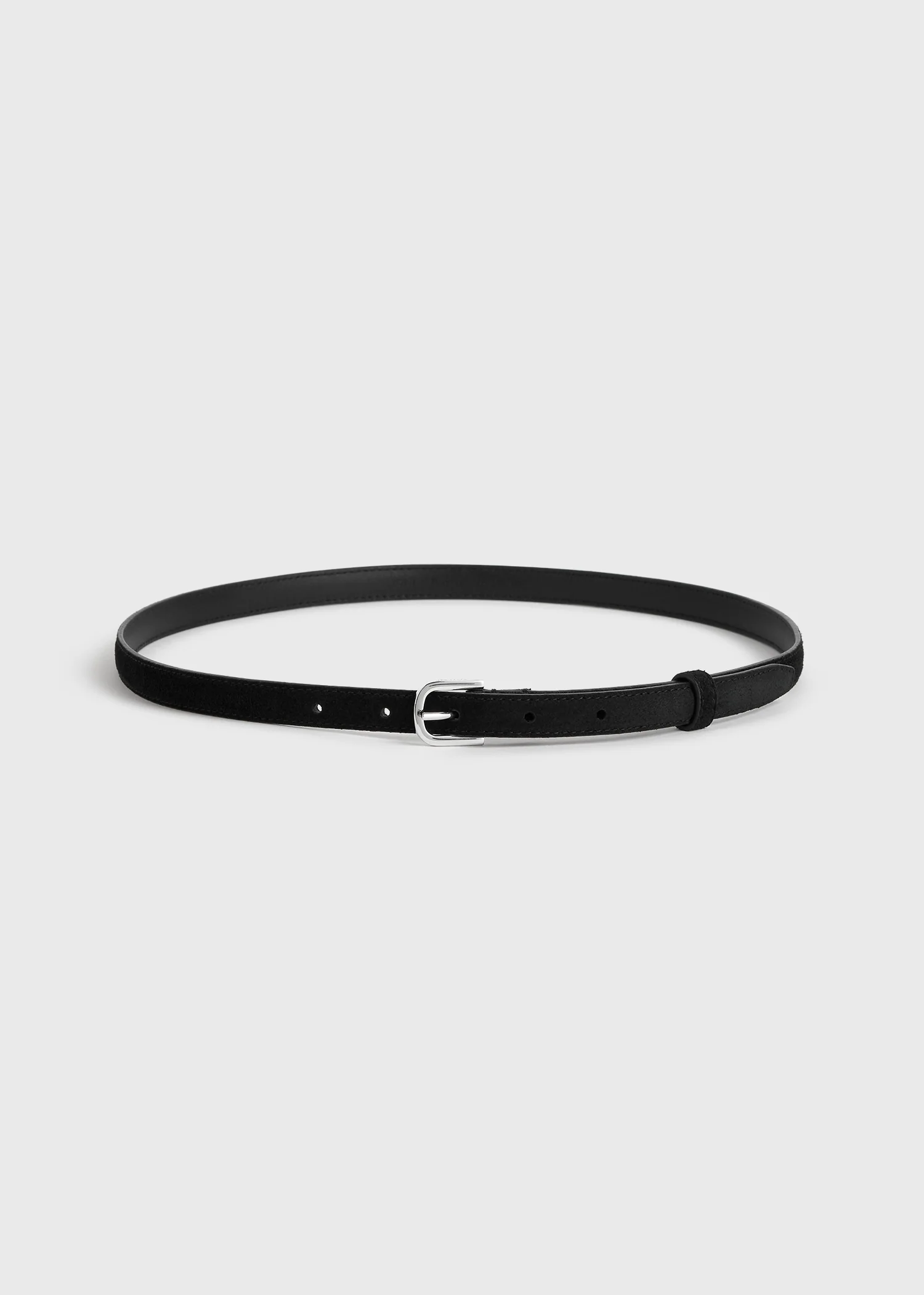Thin suede belt black - Image 3