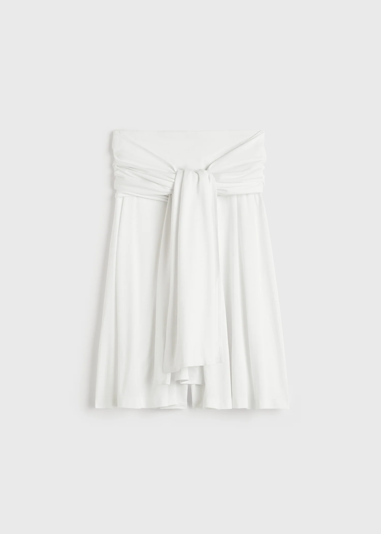 Tie-waist jersey shorts white - Image 6