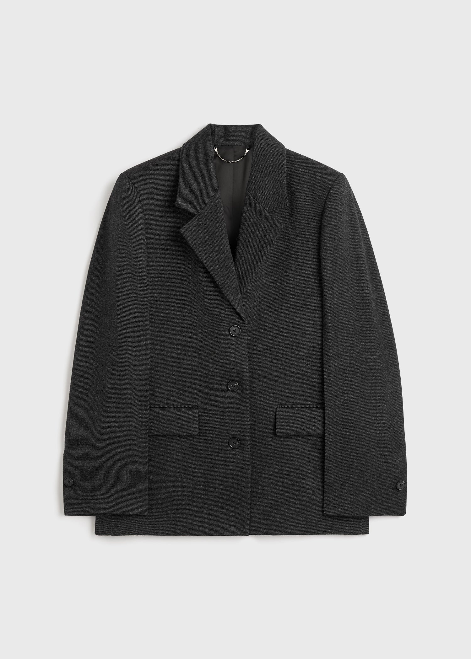 Twill suit jacket charcoal - Image 6