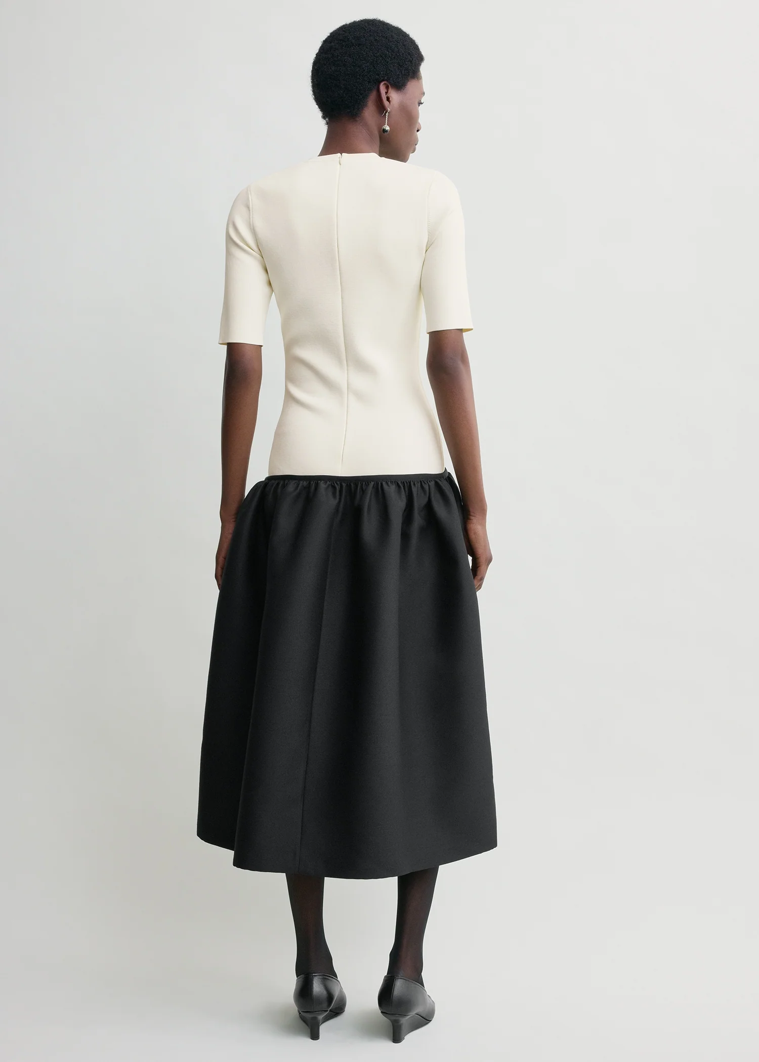 Twinflower tee dress ecru petite - Image 3